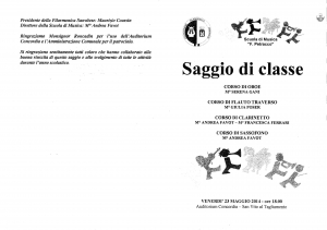2014 Scuola di Musica F.Petracco - Saggi di Classe